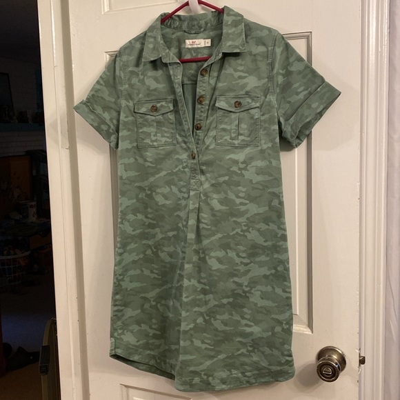 Vineyard Vines Margo Mini Camo Shirt Dress 10 - Picture 2 of 13